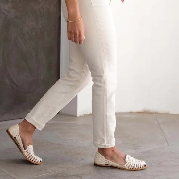 Nisolo Huarache Sandal bone leather Sz 9.5 - Picture 1 of 7